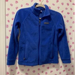 Columbia Kids Benton Springs Blue Fleece Zip Up Size M (10/12) with Pockets